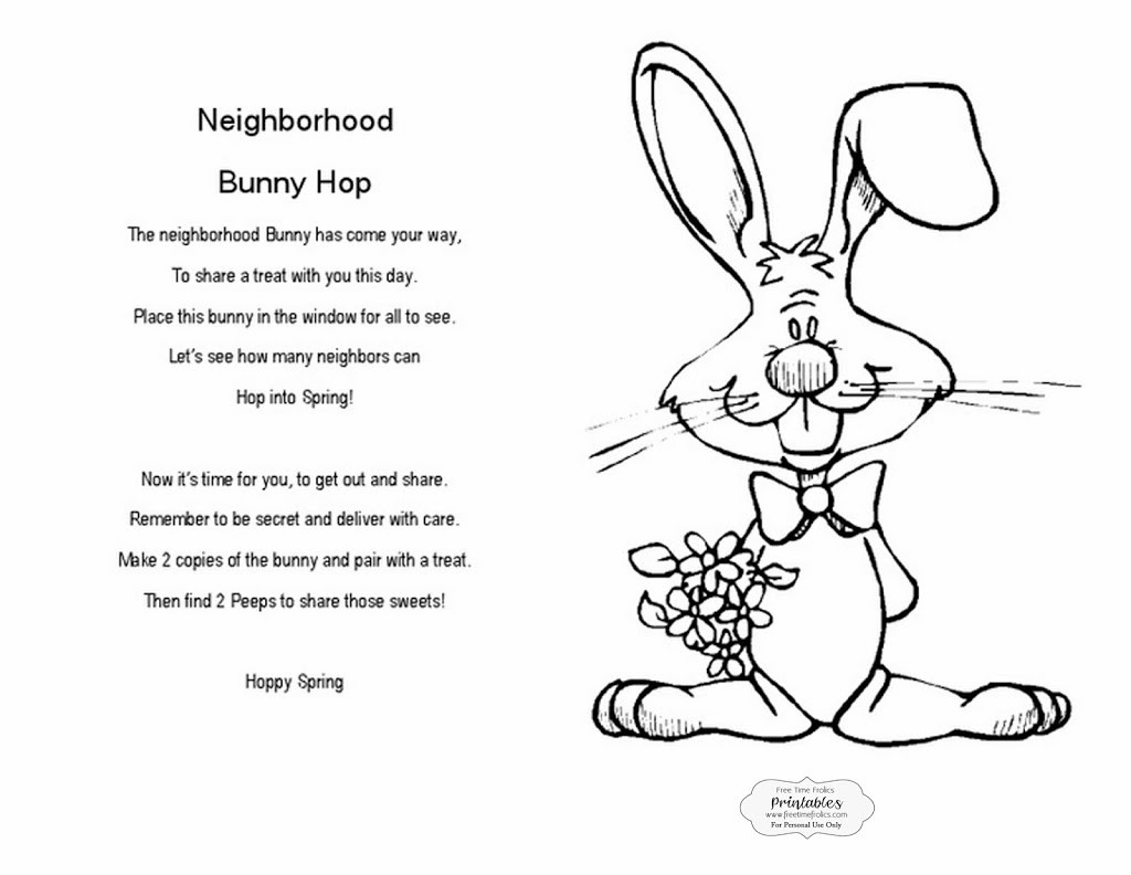 neighborhood bunnyhop for easter www.freetimefrolics.com