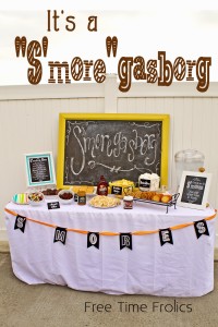 smore party and printables www.freetimefrolics.com #smores #freeprintable