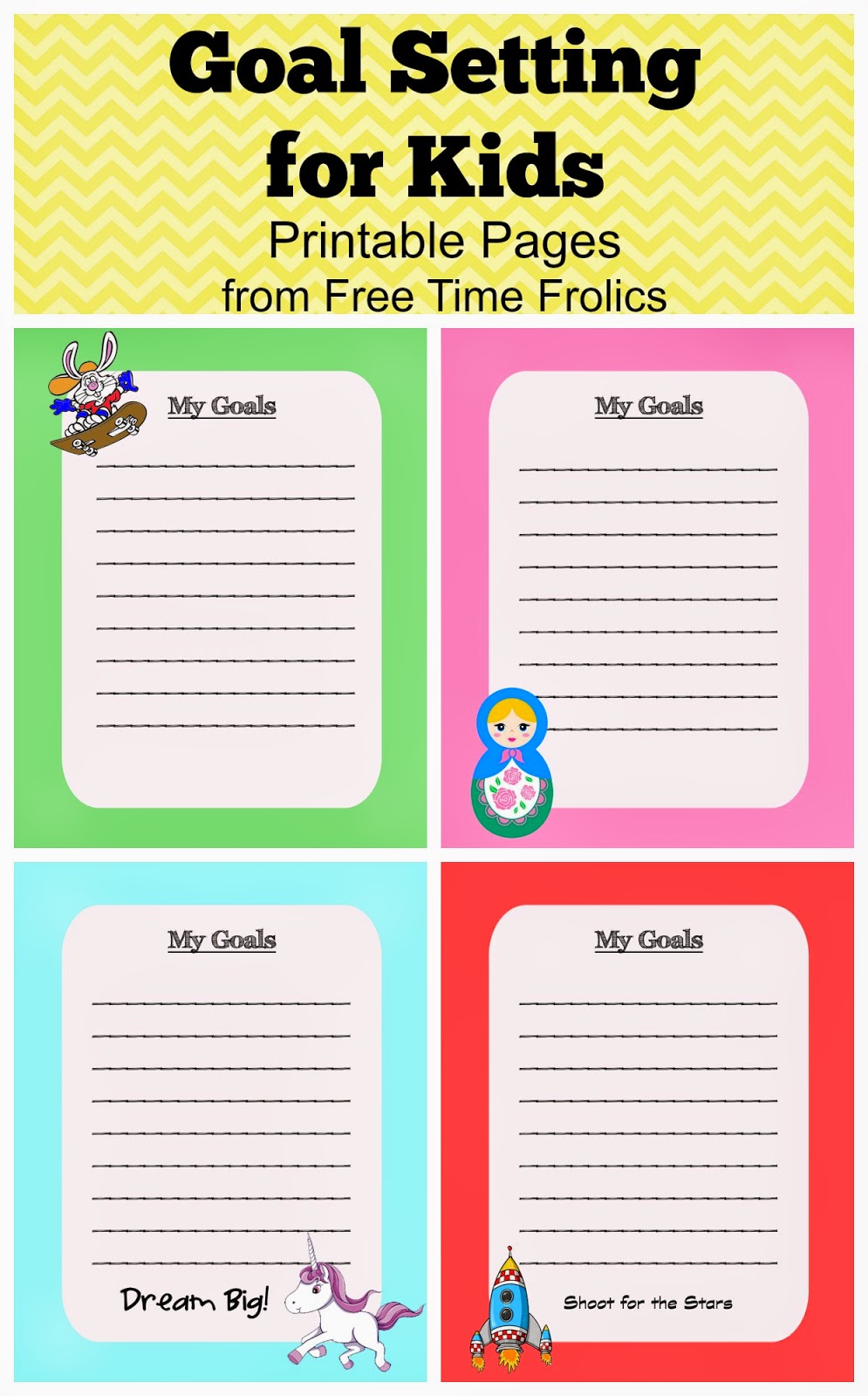 setting printable goal sheet printables goals freetimefrolics worksheet worksheets sheets settings calendar funny laminated