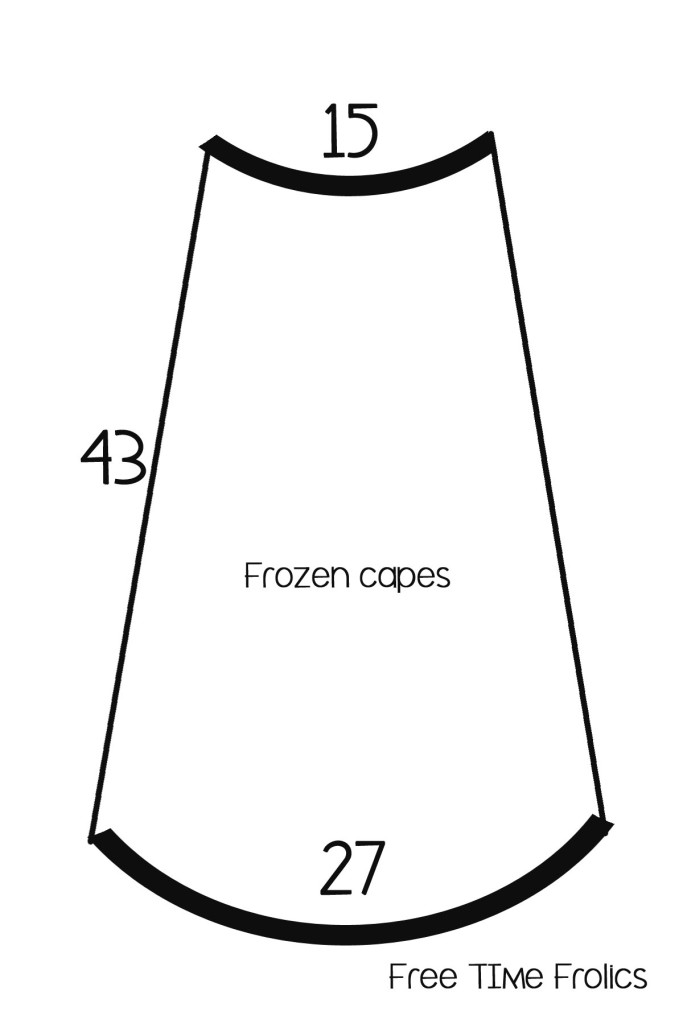 Frozen cape measurments