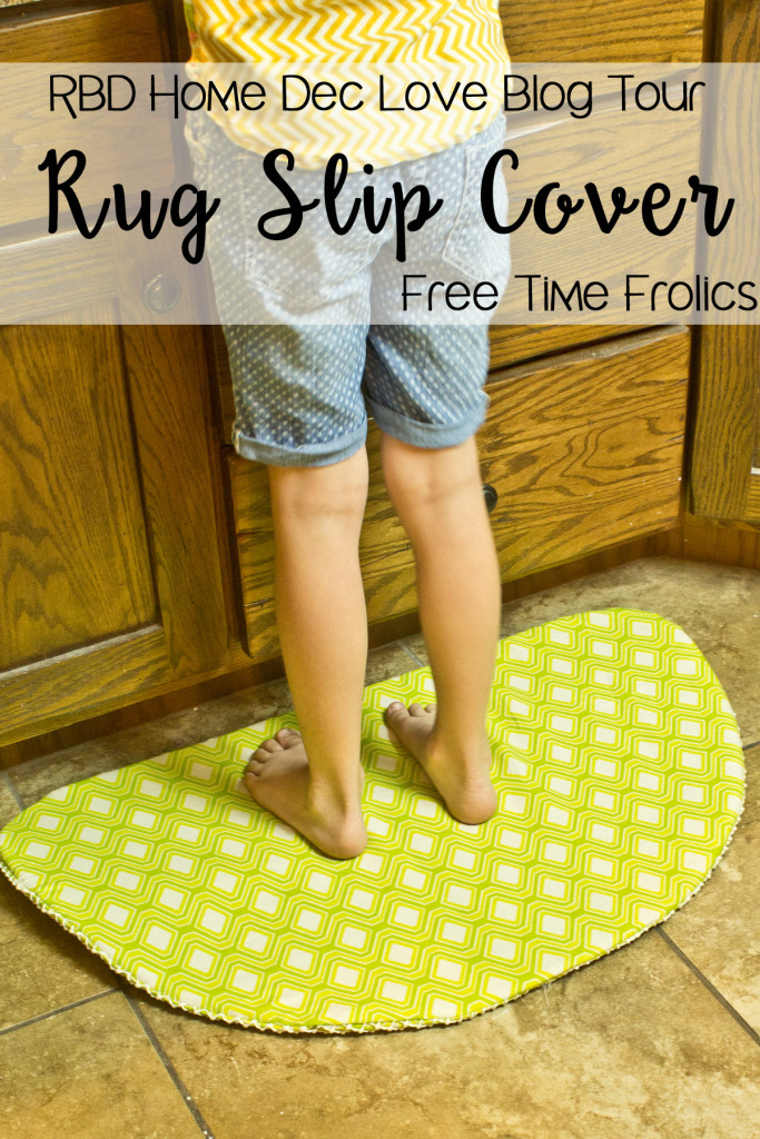 howm dec rug slip cover DIY tutorial www.freetimefrolics.com