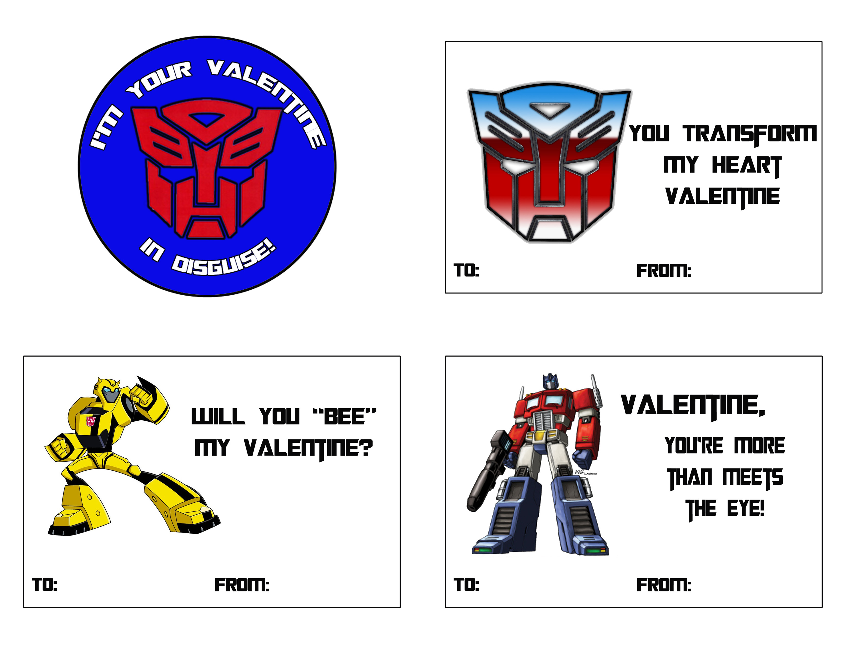 transformer valentine multi