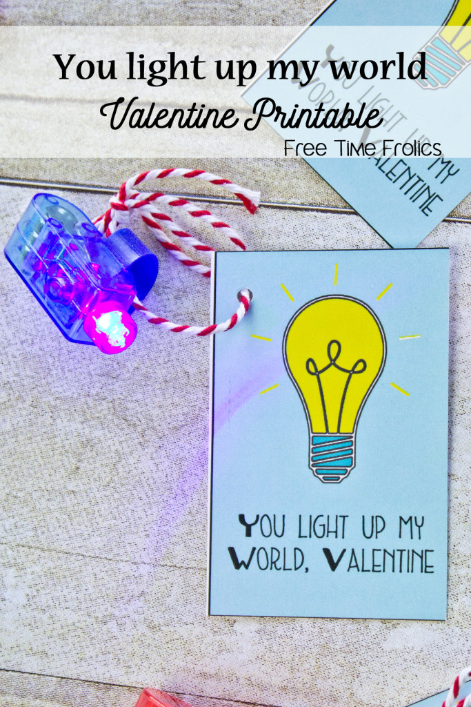 Flashlight kids Valentine Free Time Frolics