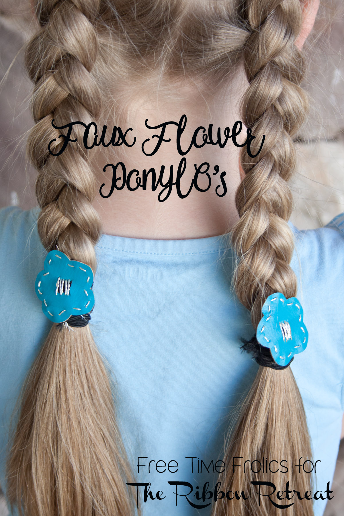 faux leather pony O's hair elastics www.freetimefrolics.com