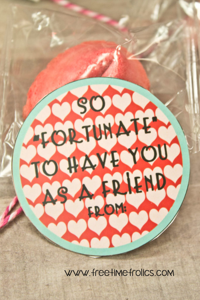 fortunate to have youas s friends fortune cookie valentine www.freetimefrolics.com