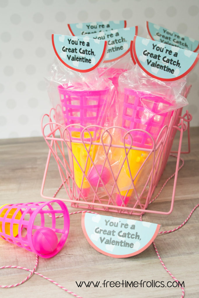 You're a great catch classroom valentine printable via www.freetimefrolics.com