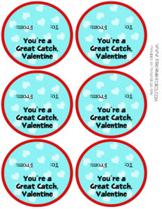 You're a great catch valentine free printable for school classrooms www.freetimefrolics.com