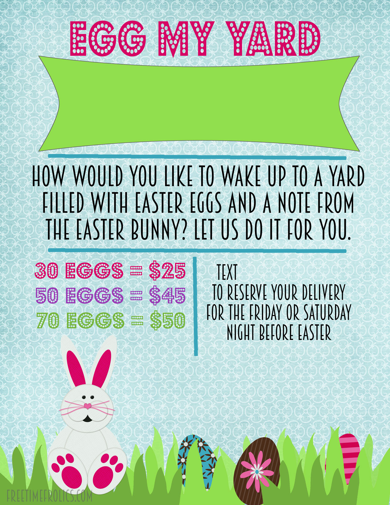 Egg My Yard Invite-