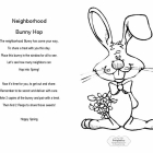 Neighborhood Bunny Hop + Printable