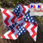Patriotic Pinwheel Hair clip or pin