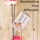 Cupid's Arrow Marshmallow Treats + Printable