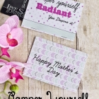 Mother's Day Gift Card Printable + {Be Radiant} Blog hop