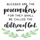 Blessed are the Peacemakers Free Printable