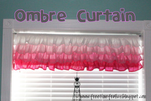 Ombre Curtain DIY www.freetimefrolics.com