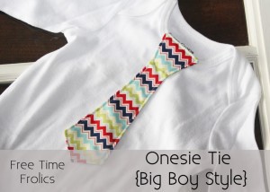 Onesie tie pattern diy www.freetimefrolics.com
