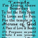 I Love to See the Temple Printable