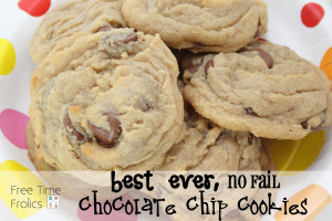 homemade chocolate chip cookies www.freetimefrolics.com #recipe