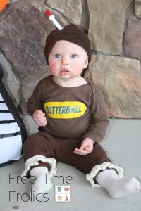 Eassy butterball turkey costume for baby ww.freetimefrolics.com