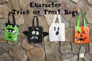 Easy trick or treat bags with my silhouette www.freetimefrolics.com