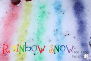 Rainbow Snow DIY @freetimefrolics.com