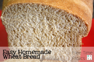 Homemade Wheat bread recipe www.freetimefrolics.com