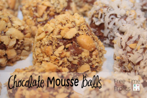 2 ingredient mousse balls recipe www.freetimefrolics.com