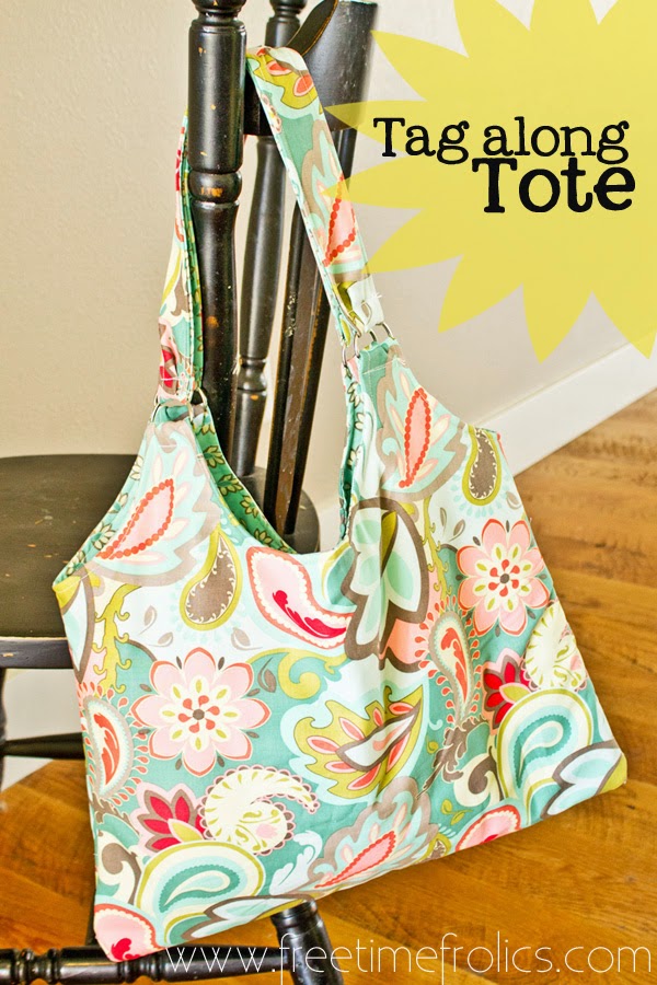 Tag Along Tote Bag Tutorial + Giveaway - Free Time Frolics