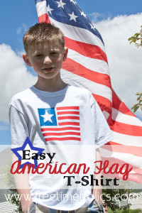 Easy Flag T- Shirt DIY www.freetimefrolics.com