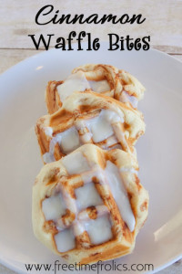 easy cinnamon waffle bites www.freetimefrolics.com