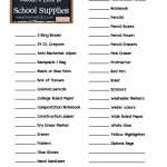 The Lazy Mom School Supplies Shopping List {Free Printable}