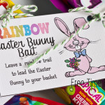 Rainbow Easter Bunny Bait {Free Printable}