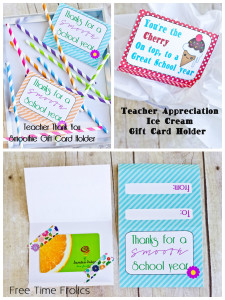 Teacher appreciation gift card holders www.freetimefrolics.com #freeprintable
