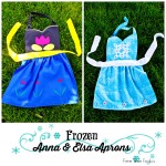 Frozen Inspired Elsa & Anna Aprons