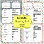 Back to School Blast! Shopping List {Free Printable} + Giveaway