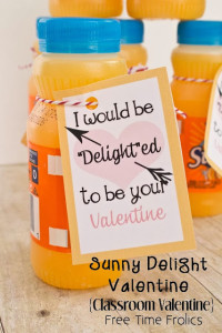 sunny delight printable valentine www.freetimefrolics.com