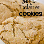 Soft Ginger Molasses Cookies {Recipe}