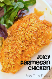 Parmesan chicken recipe www.freetimefrolics.com