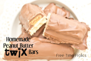 homemade peanut butter twix www.freetimefrolics.com