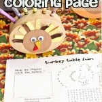 Turkey Table Kids coloring page