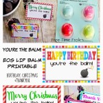EOS lip balm Printable gift tags