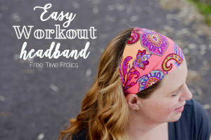 easy workout headband diy www.freetimefrolics.com #exercise #healthy