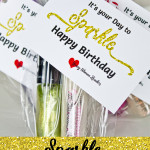 Sparkle Birthday Printable Tag