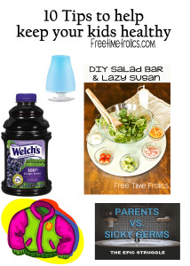 10 tips to help keep your kids healthy www.freetimefrolics.com #wellness #germs