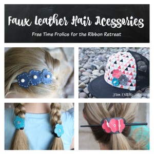 faux leather hair accessories www.freetimefrolics.com