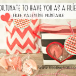 Fortune cookie classroom Valentine free printable