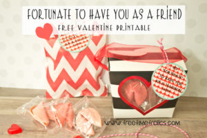 fortune cookie valentine printable so fotunate to have you as a friend free printable www.freetimefrolics.com