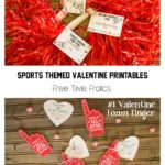 Sports Fan classroom printable valentine